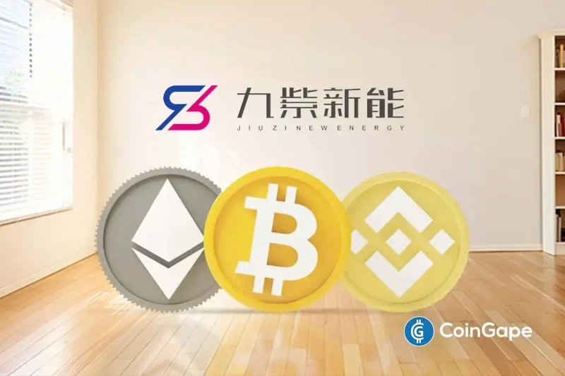 China’s Jiuzi Holdings Unveils $1B Crypto Treasury Strategy on BTC, ETH, BNB