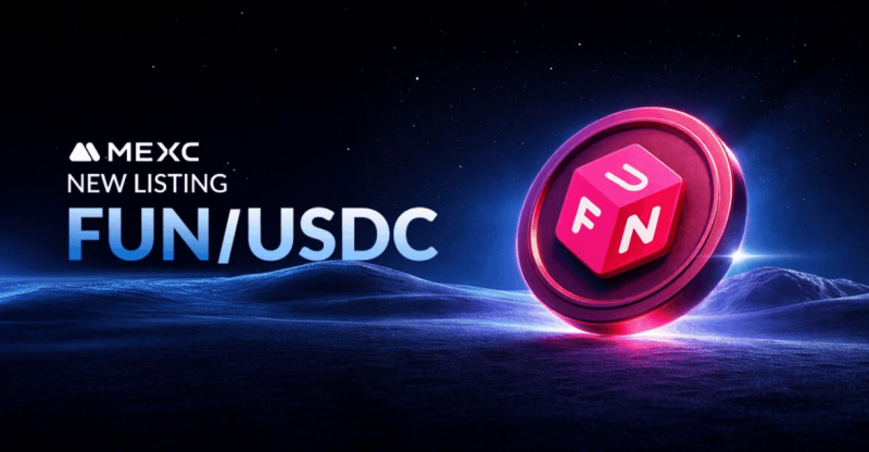 FUNToken Price Surges After MEXC Lists $FUN/USDC Pair