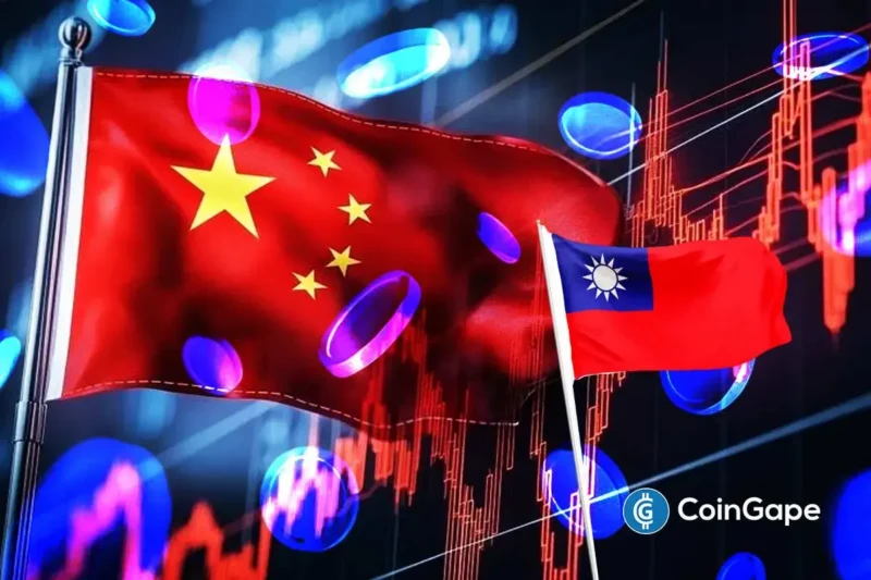 Breaking: China Vows to Reclaim Taiwan by 2026 As Crypto Market Recovers